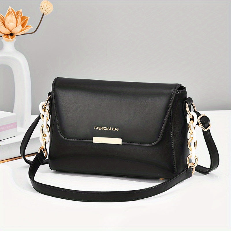 2023 New Women'S Crossbody Bag - Stylish White with Golden-Tone Hardware, Adjustable Strap, Zipper Closure, Perfect for Everyday Use, Everyday Crossbody | Minimalist Design | Durable Zipper Closure, Small Crossbody Bag