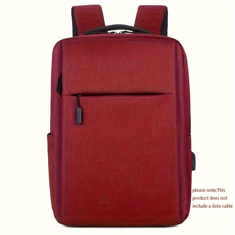 1pc Large Capacity Travel Backpack - Durable Oxford Fabric with Multiple Compartments, Adjustable Shoulder Straps & Zipper Closure, Perfect for Commuting, Office, and Outings (Mixed Colors), Backpack for Travel, Commuting Bag, Modern Backpack, Sturdy Cons