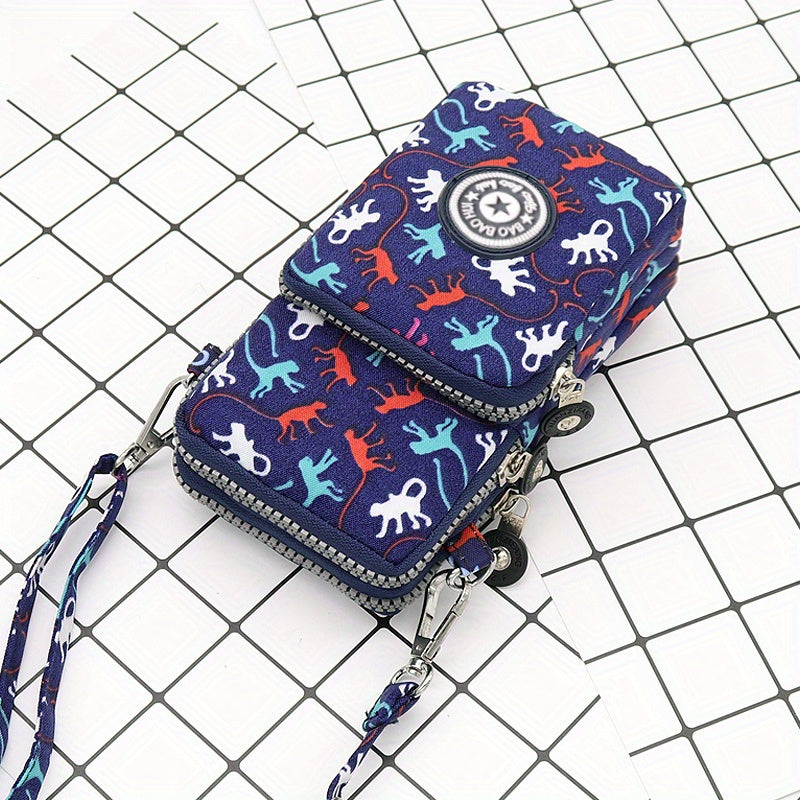 1pc Sport Wallet, Mobile Phone Bag, Shoulder Bag, Handbag, Coin Purse, Retro Keychain Small Purse