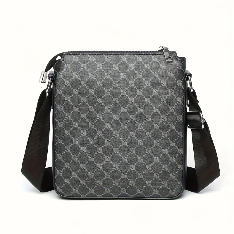 1pc Sleek Mens Business Messenger Bag - Durable, Compact Single-Shoulder Bag for Work & Daily Use