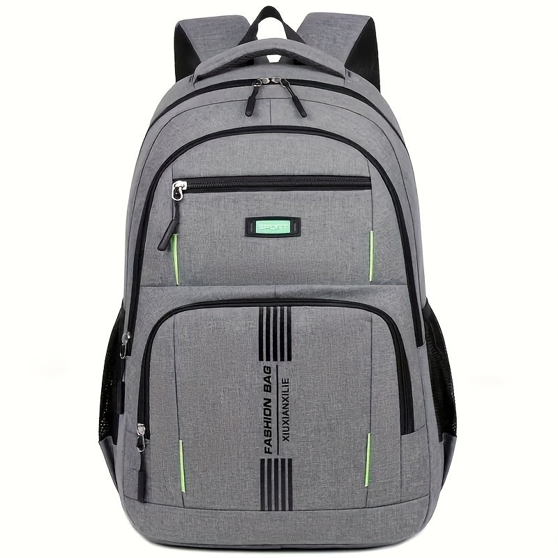 1pc Fashionable Large Capacity Casual Backpack with Simple Computer Compartment, Versatile Men'S Shoulder Bag