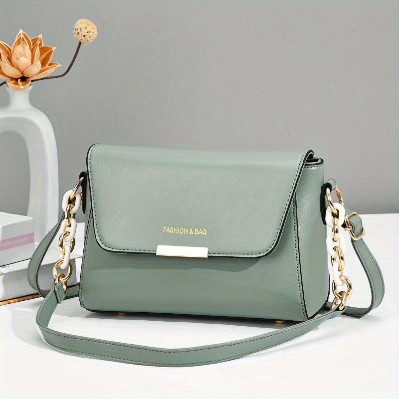 2023 New Women'S Crossbody Bag - Stylish White with Golden-Tone Hardware, Adjustable Strap, Zipper Closure, Perfect for Everyday Use, Everyday Crossbody | Minimalist Design | Durable Zipper Closure, Small Crossbody Bag