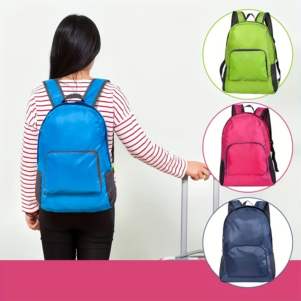 1pc Lightweight Foldable Travel Backpack - Large Capacity Portable Rucksack for Women and Men - Ideal for Hiking, Camping, Mountaineering, and Outdoor Sports - Perfect Gift for Christmas, Halloween, and Thanksgiving
