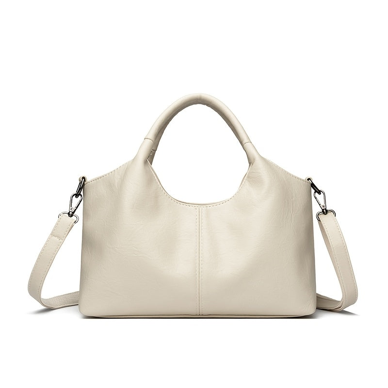 2025 Trendy Handbag, Fashionable Women's Shoulder Bag, Gift for Mom, Casual Crossbody Bag, Versatile Shopping Bag with Zip Closure, Synthetic Material Lining, Adjustable Strap, Edgeless Decoration, Multiple Colors Available