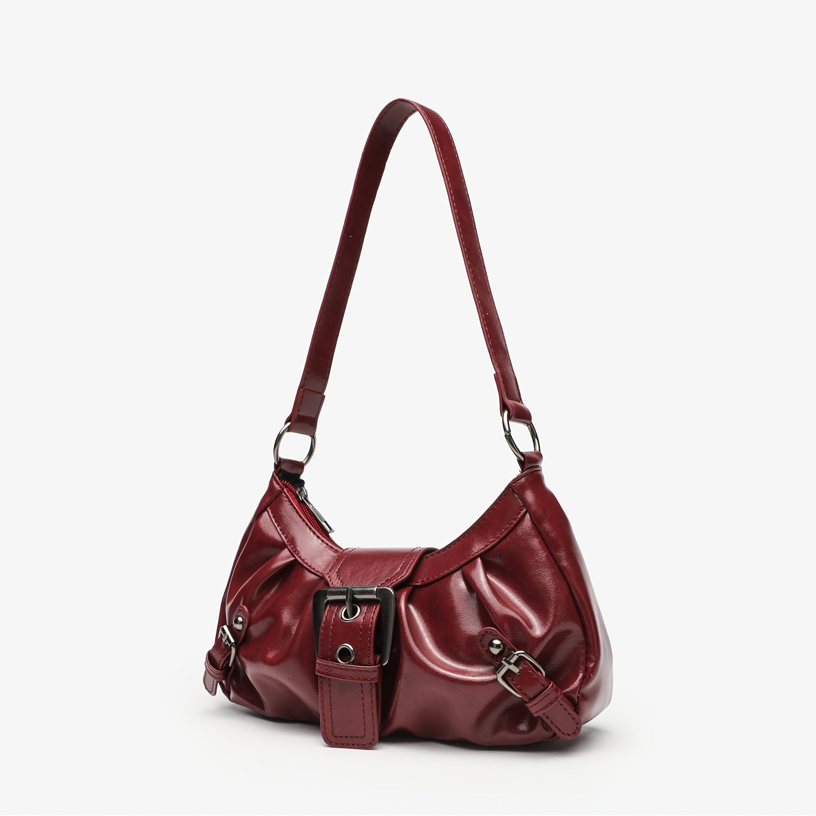 [Punk Motorcycle Bag] Vintage Punk Style Women's Motorcycle Shoulder Bag | Small Niche Underarm Crossbody Bag, 2024
