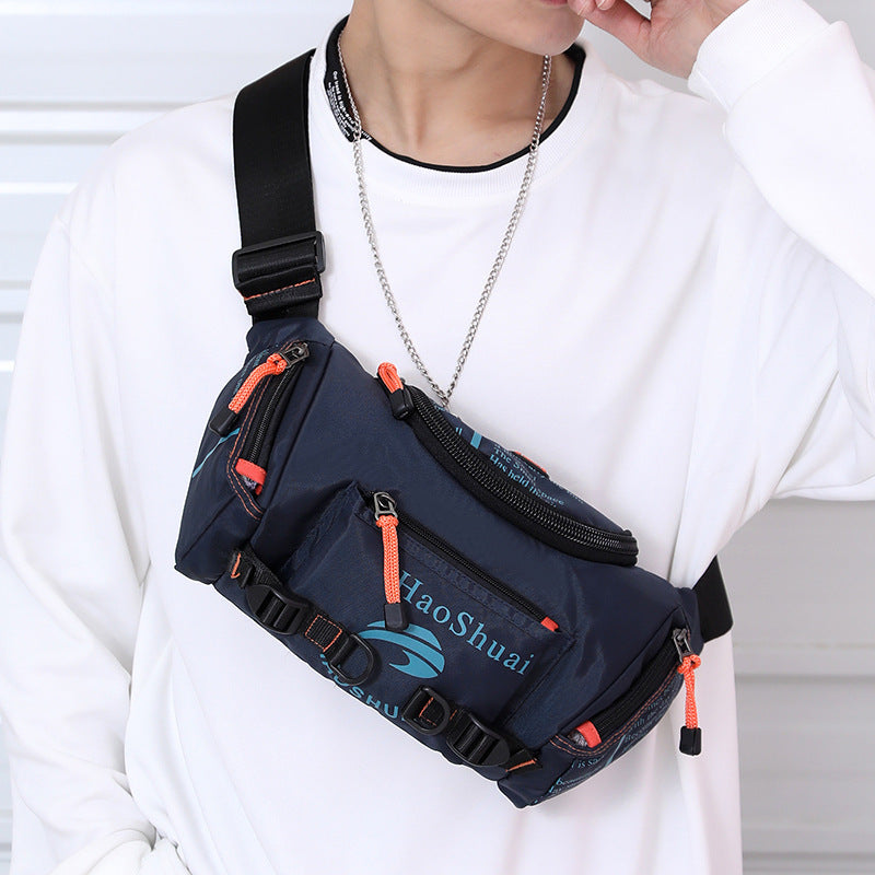1pc Men's Large Capacity Chest Bag, Sports Multi-functional Shoulder Bag