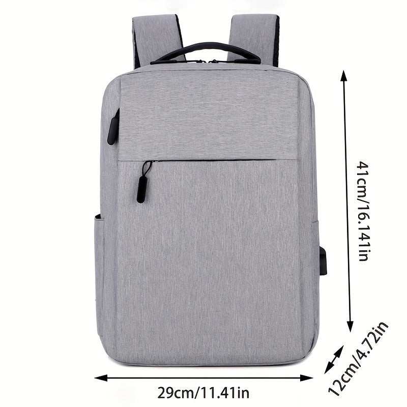 1pc Large Capacity Travel Backpack - Durable Oxford Fabric with Multiple Compartments, Adjustable Shoulder Straps & Zipper Closure, Perfect for Commuting, Office, and Outings (Mixed Colors), Backpack for Travel, Commuting Bag, Modern Backpack, Sturdy Cons