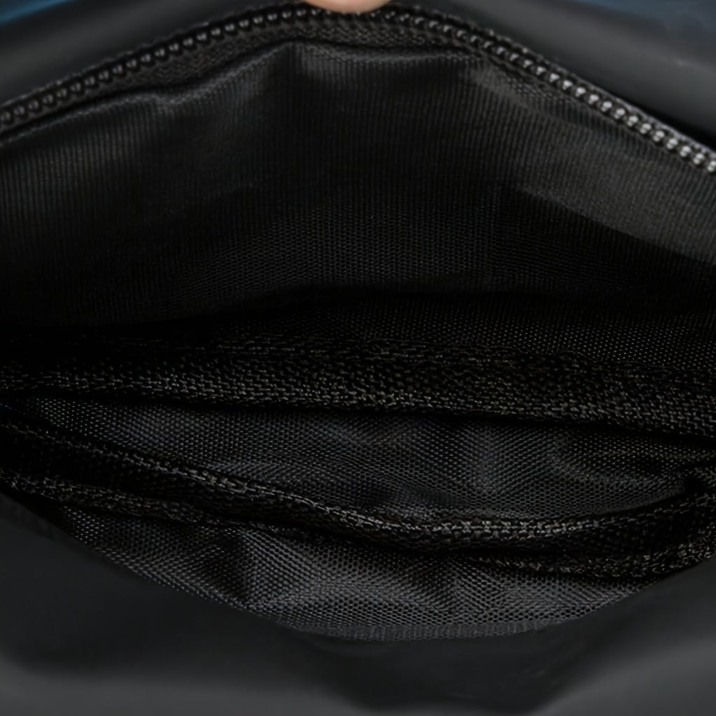 1pc Nylon Casual Waist Pouch, Outdoor Sports Crossbody Sling Bag, Male Shoulder Wallet Storage, Travel Hip Bag for Men