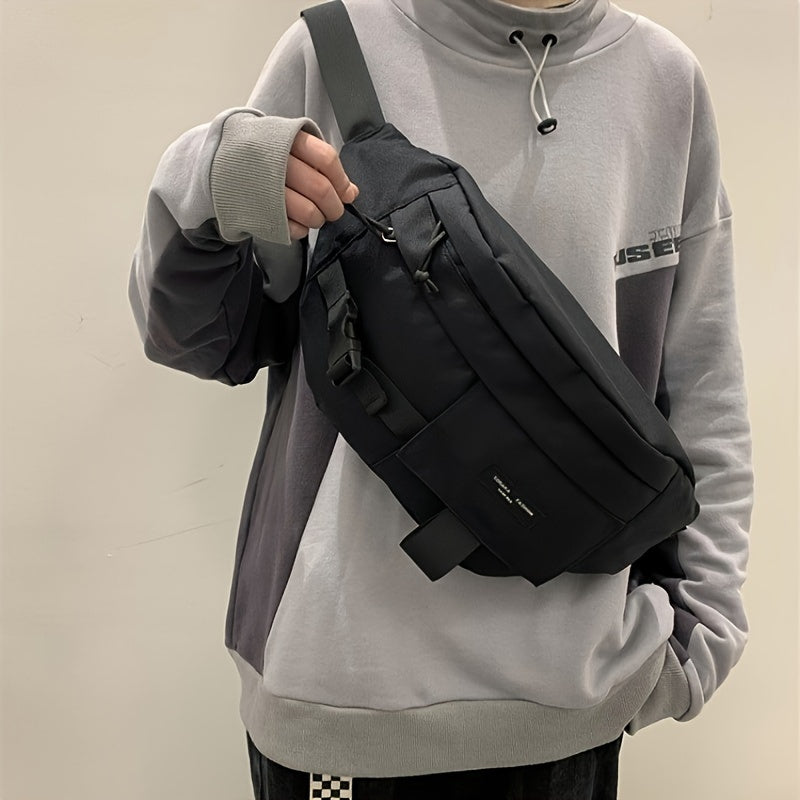 2023 Trendy Large Capacity Waist Pack for Men & Women - Vintage Cargo Style, Casual Couple's Chest Bag with Zip Closure
