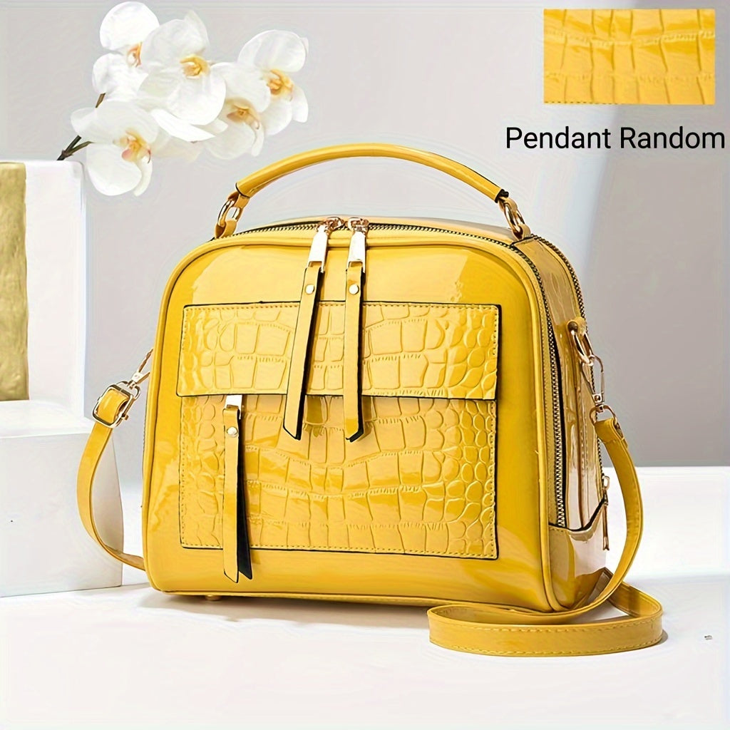 2024 New Model Multi-Layer Glossy Bag - Stylish, Modern, Perfect for Daily Use