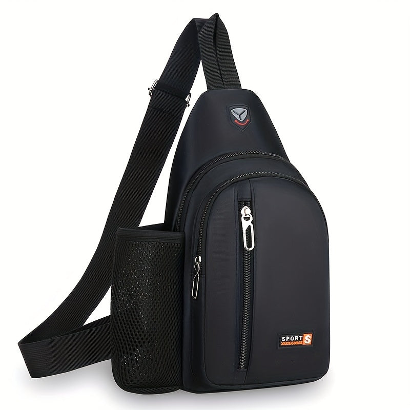 1pc Men's Business Chest Bag, Simple Fashion Casual Crossbody Bag