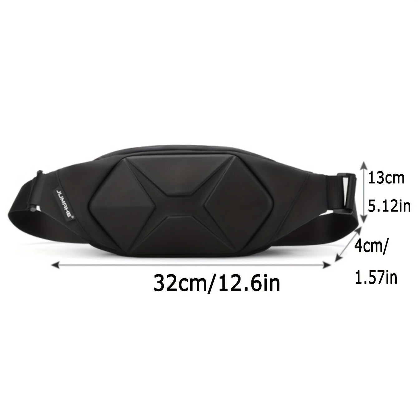 1pc Hard Shell Men's New Fashion Chest Bag, Outside Crossbody Sports Bag Casual Fanny Backpack