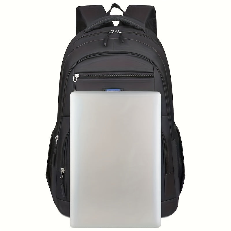 1pc Fashionable Large Capacity Casual Backpack with Simple Computer Compartment, Versatile Men'S Shoulder Bag
