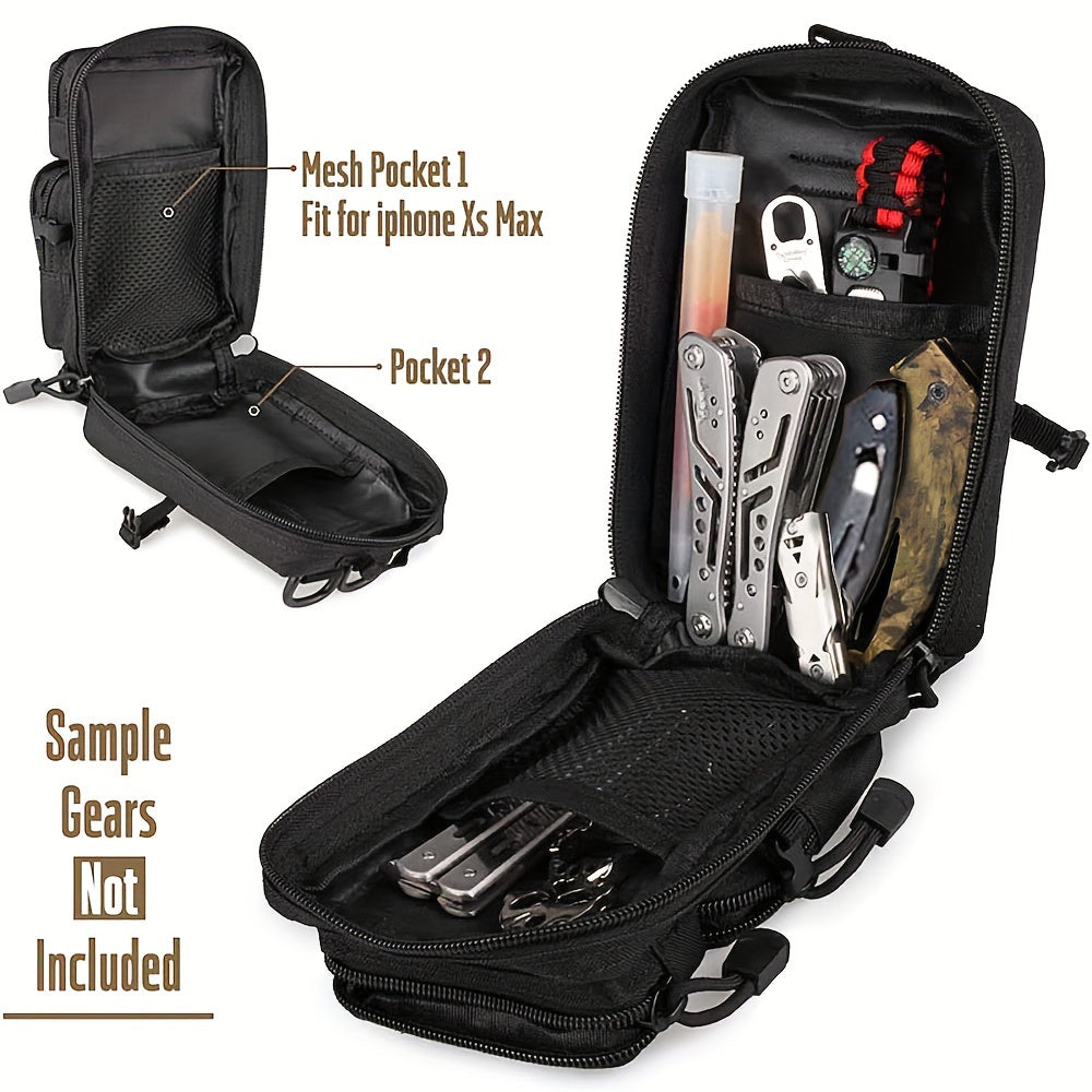 1pc Molle Pouch, EDC Tool Pouch Phone Pouches Mini Waist Pouches Medical EDC Pack Mini Design of 3-Day Backpack