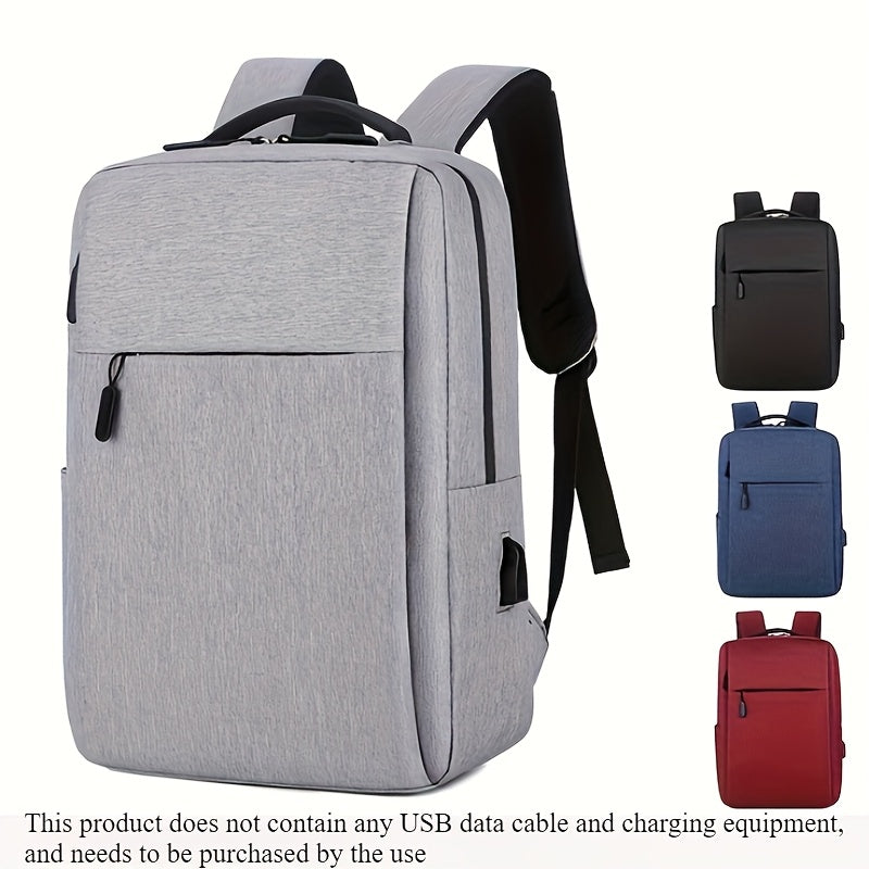 1pc Large Capacity Travel Backpack - Durable Oxford Fabric with Multiple Compartments, Adjustable Shoulder Straps & Zipper Closure, Perfect for Commuting, Office, and Outings (Mixed Colors), Backpack for Travel, Commuting Bag, Modern Backpack, Sturdy Cons