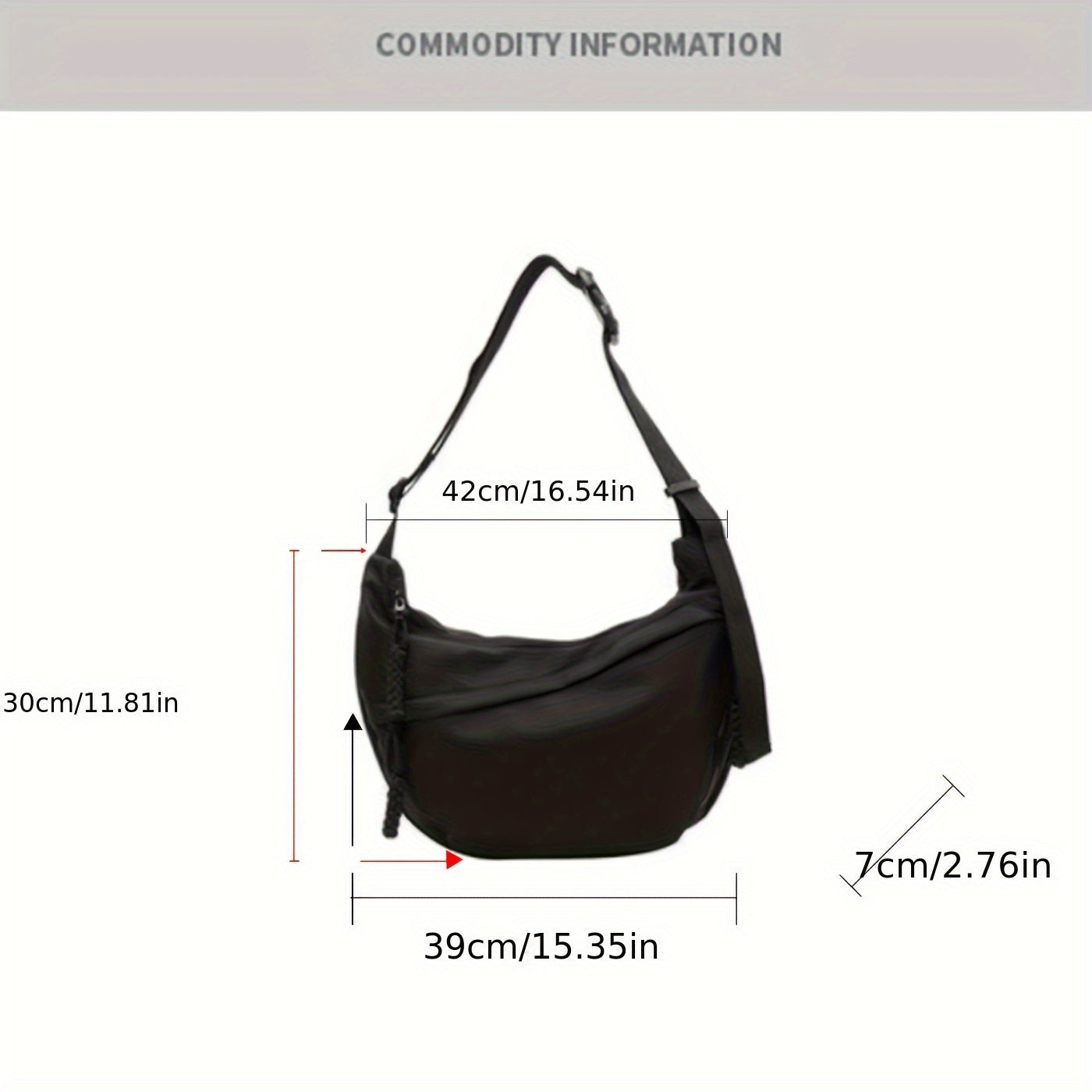 2025 Popular Oxford Cloth Messenger Bag for Women, new casual style with adjustable shoulder straps, large-capacity dumpling bag suitable for students' class and commuting, which can hold books, mobile phones and tablets simultaneously.
