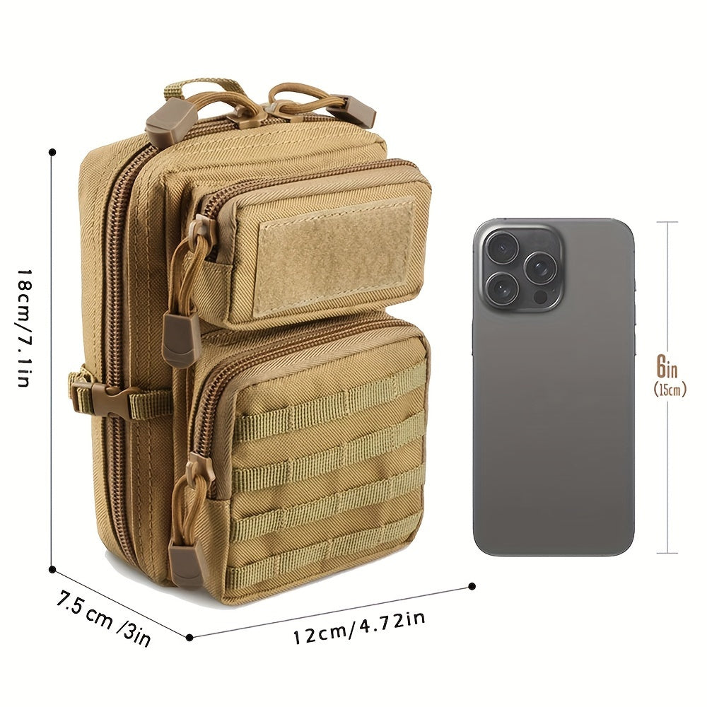 1pc Molle Pouch, EDC Tool Pouch Phone Pouches Mini Waist Pouches Medical EDC Pack Mini Design of 3-Day Backpack