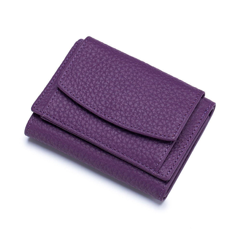 1pc Americana Style Synthetic Leather Wallet for Women, RFID Blocking, Slim Coin Purse with Snap Closure, Polyester Lined, Wet Wipe Clean, Card Holder Organizer