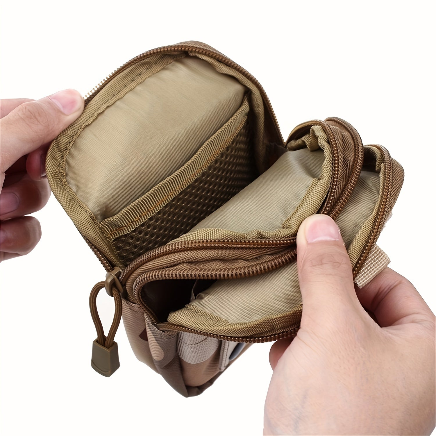 002 Multicolor Outdoor Sports Waist Bag, Multifunctional Camouflage, Tool Mobile Phone Waist Bag, Cycling Attachment Tactical Waist Bag, Portable Mini Waist Bag, Waterproof and Wear-resistant Breathable Zipper Casual Waist Bag, Suitable for Men and Women
