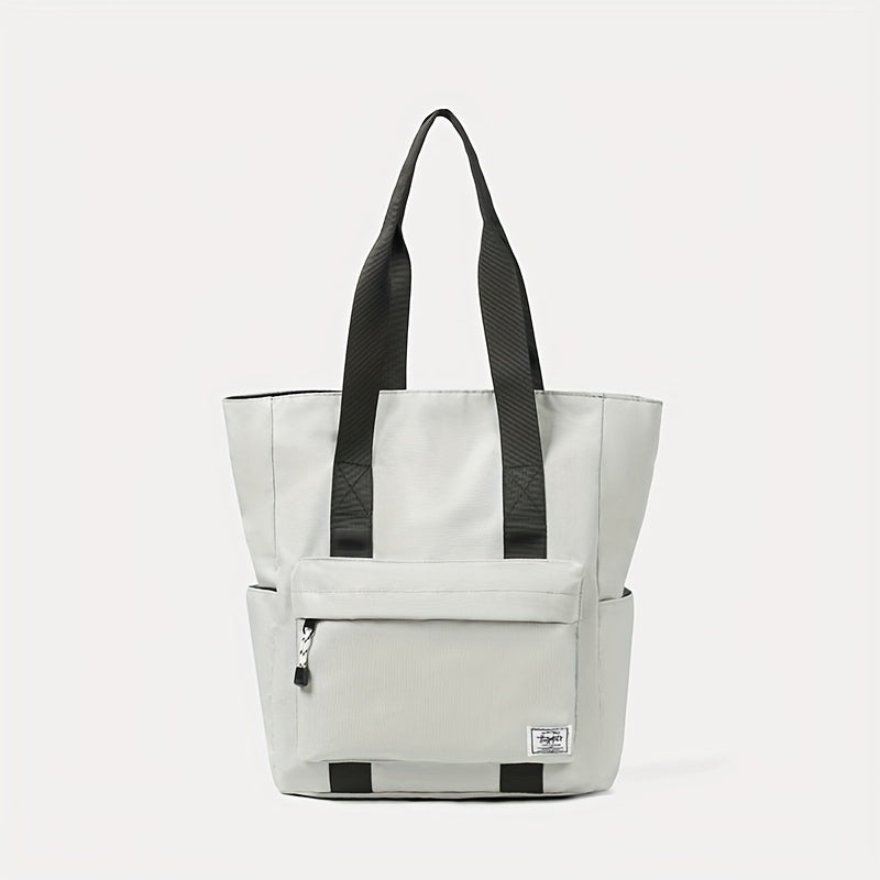 1pc Men's Large Capacity Multi-grid Layer Tote Bag - Simple, Daily, Fashionable Commuter Bag for Work, School, and Travel