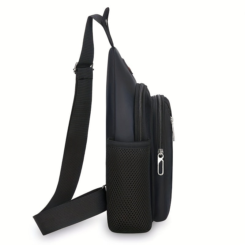 1pc Men's Business Chest Bag, Simple Fashion Casual Crossbody Bag