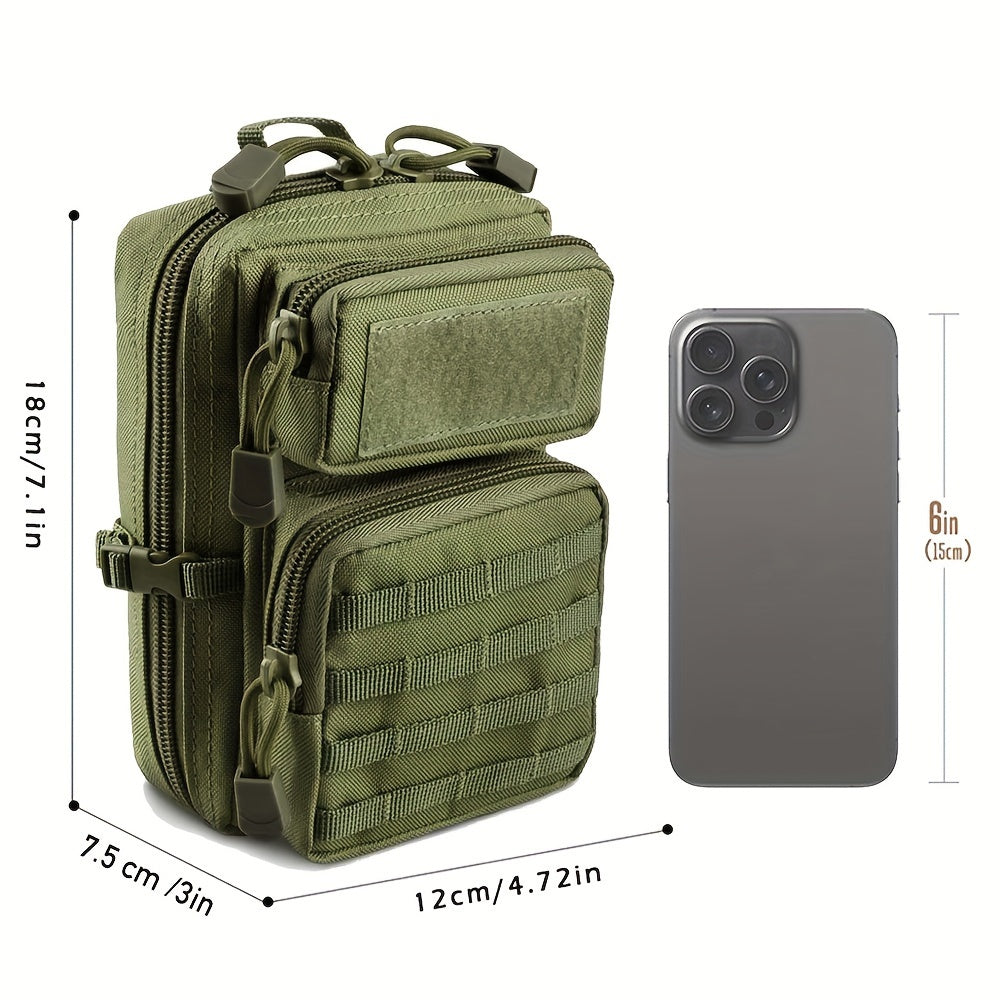 1pc Molle Pouch, EDC Tool Pouch Phone Pouches Mini Waist Pouches Medical EDC Pack Mini Design of 3-Day Backpack