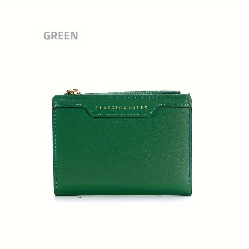 2024 Chic Women's Slim Wallet with Zipper - Multi-Functional, Ultra-Thin Card Holder in Multiple Colors