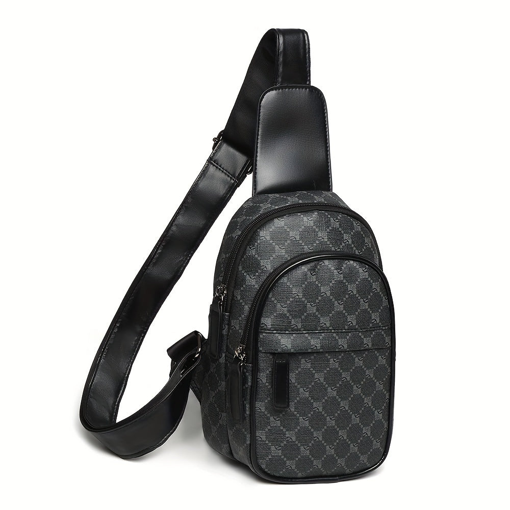 1pc Trendy Sling Bag For Men, Sport Chest Bag, Casual Crossbody Bag For Hanging Out & Daily Commute, Leisure Travel Bag
