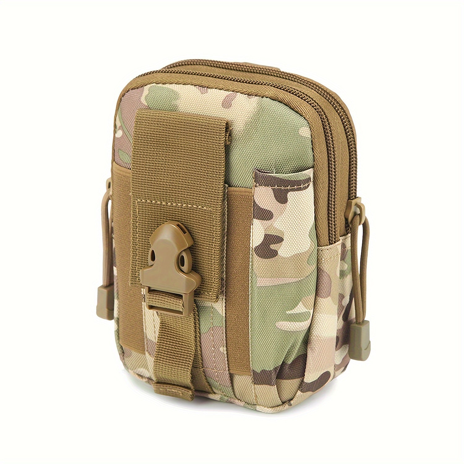 002 Multicolor Outdoor Sports Waist Bag, Multifunctional Camouflage, Tool Mobile Phone Waist Bag, Cycling Attachment Tactical Waist Bag, Portable Mini Waist Bag, Waterproof and Wear-resistant Breathable Zipper Casual Waist Bag, Suitable for Men and Women