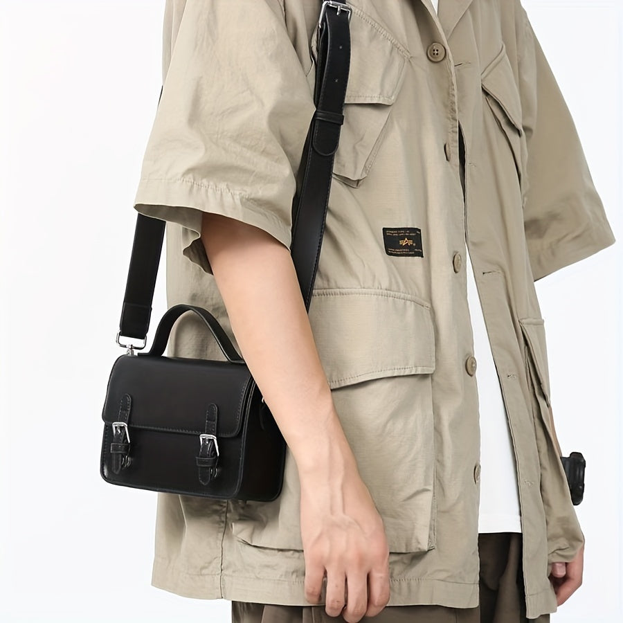 1pc Men's Trendy Crossbody Bag, Casual Sports Satchel Bag, Trendy Shoulder Bag