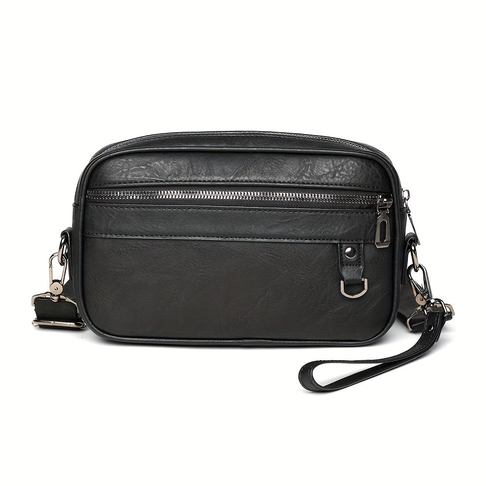 1pc Men's PU Casual Diagonal Shoulder Bag Handbag Suitable For Daily Use