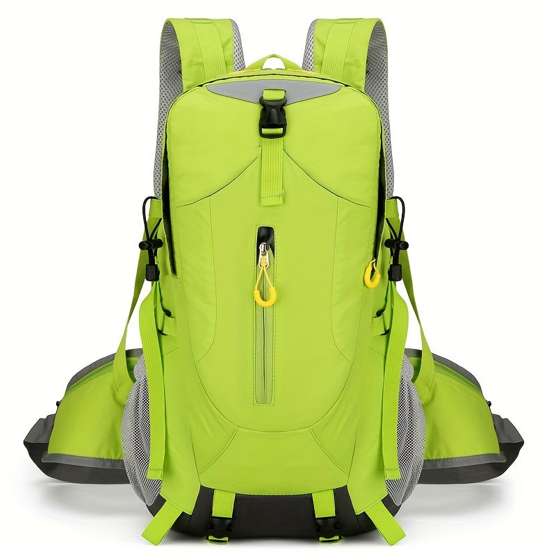 2025 New Arrival Large Capacity Lightweight Hiking Backpack for Men & Women - Durable Softshell Travel Backpack with Adjustable Chest Straps, Multiple Pockets & Ergonomic Design for Outdoor Camping, Business Trips (Yellow), Sleek Design | Breathable Mesh