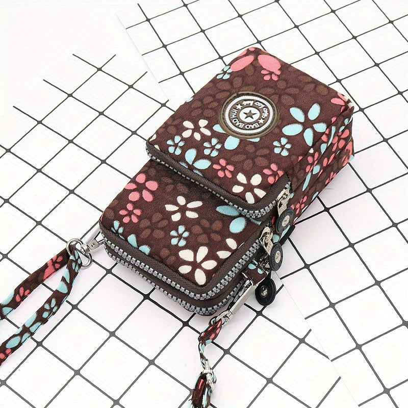 1pc Sport Wallet, Mobile Phone Bag, Shoulder Bag, Handbag, Coin Purse, Retro Keychain Small Purse