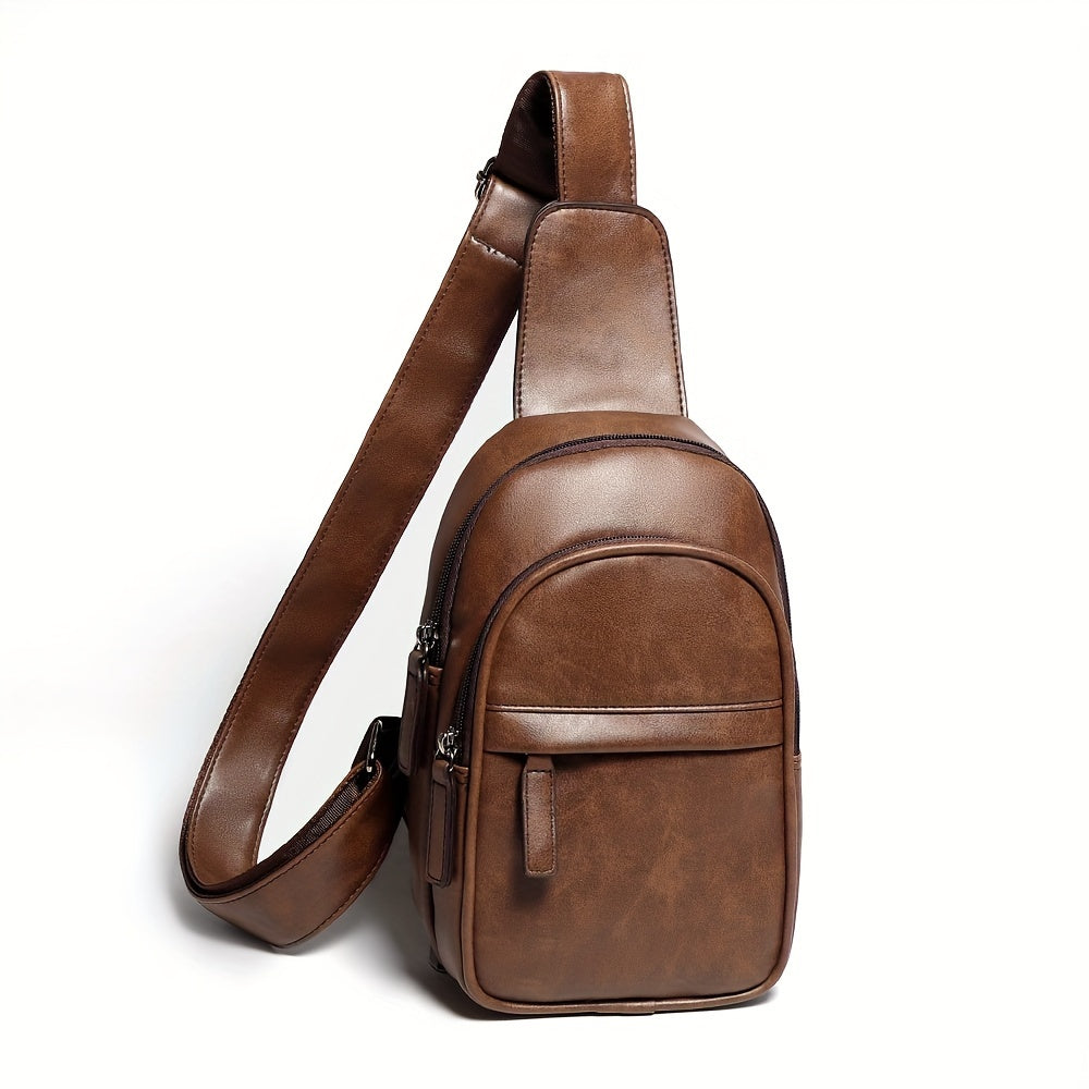 1pc Trendy Sling Bag For Men, Sport Chest Bag, Casual Crossbody Bag For Hanging Out & Daily Commute, Leisure Travel Bag