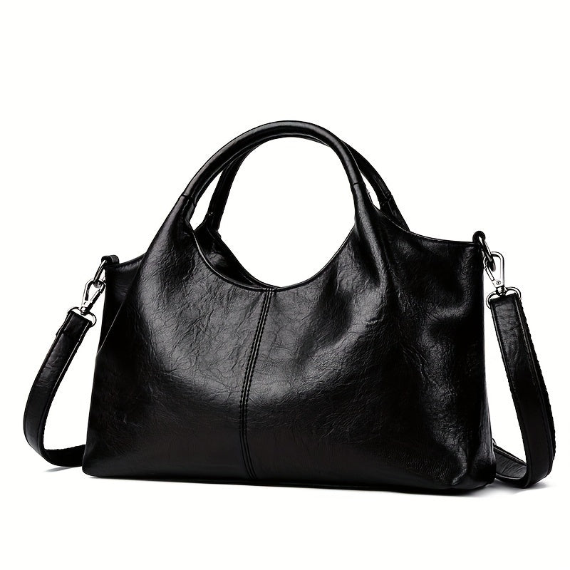 2025 Trendy Handbag, Fashionable Women's Shoulder Bag, Gift for Mom, Casual Crossbody Bag, Versatile Shopping Bag with Zip Closure, Synthetic Material Lining, Adjustable Strap, Edgeless Decoration, Multiple Colors Available