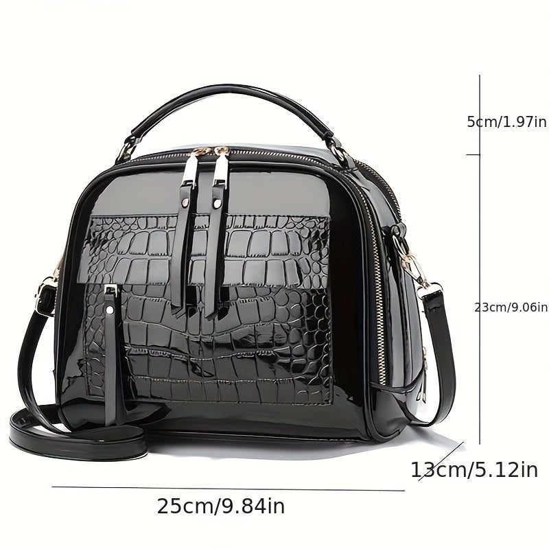 2024 New Model Multi-Layer Glossy Bag - Stylish, Modern, Perfect for Daily Use