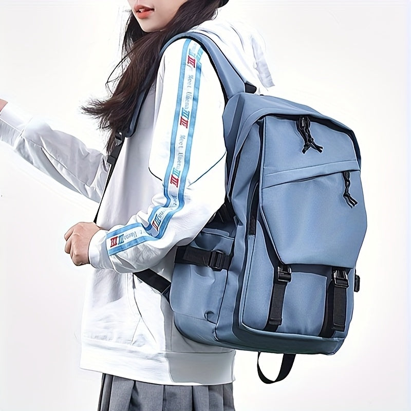 14-Inch Men'S And Women'S Backpack, Trendy Work Backpack, Simple Couple Laptop Backpack, Student Backpack, Fashionable Large-Capacity Multi-Pocket Backpack
