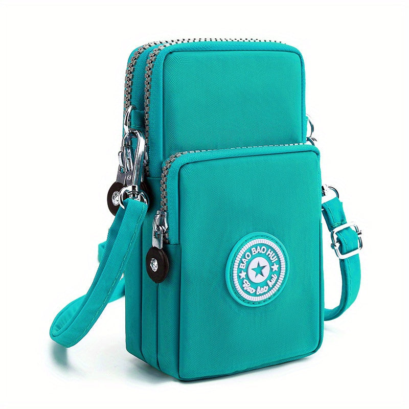 1pc Sport Wallet, Mobile Phone Bag, Shoulder Bag, Handbag, Coin Purse, Retro Keychain Small Purse