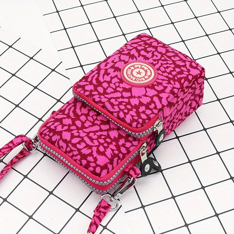 1pc Sport Wallet, Mobile Phone Bag, Shoulder Bag, Handbag, Coin Purse, Retro Keychain Small Purse