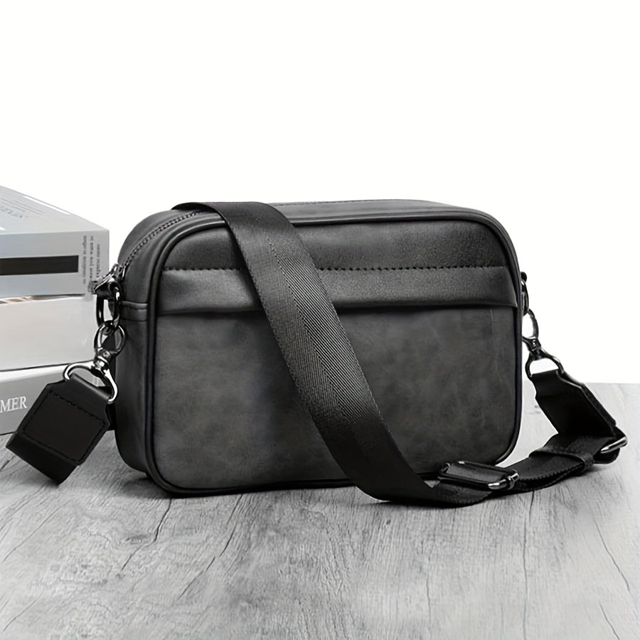 1pc Men's Bag, Sports Casual Messenger Bag, Casual Shoulder Bag, Retro Crossbody Bag For Daily Shopping Going Out