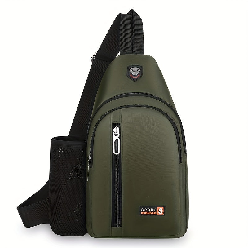 1pc Men's Business Chest Bag, Simple Fashion Casual Crossbody Bag