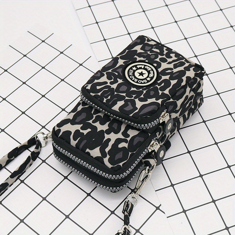 1pc Sport Wallet, Mobile Phone Bag, Shoulder Bag, Handbag, Coin Purse, Retro Keychain Small Purse