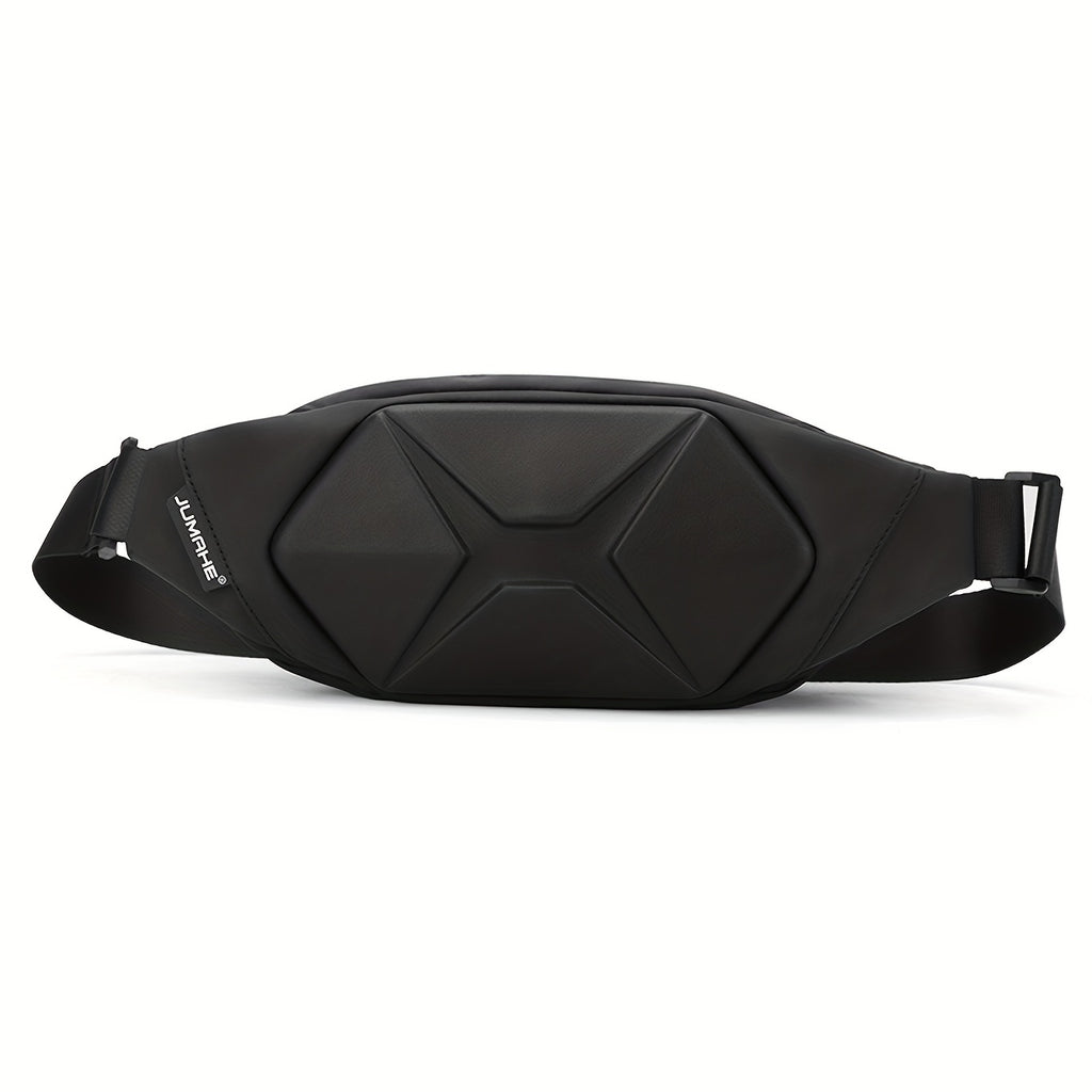 1pc Hard Shell Men's New Fashion Chest Bag, Outside Crossbody Sports Bag Casual Fanny Backpack