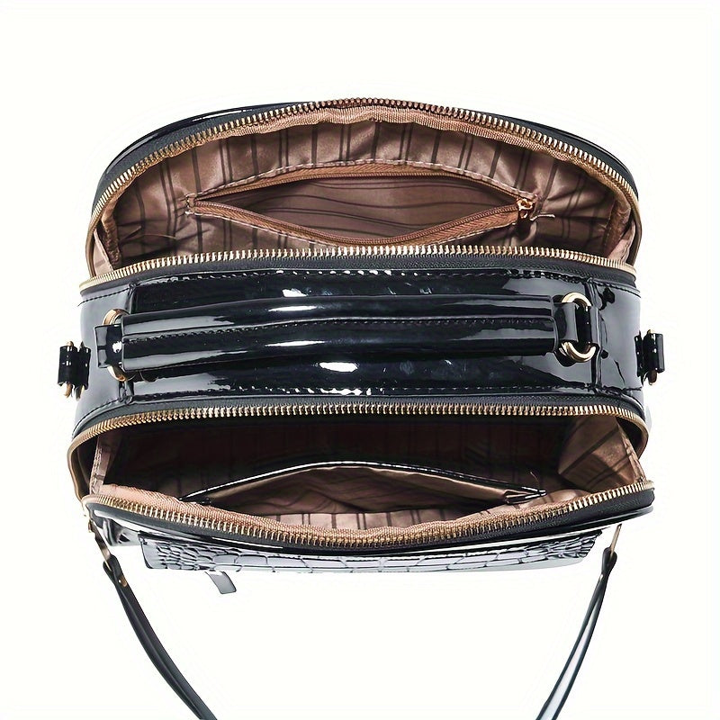 2024 New Model Multi-Layer Glossy Bag - Stylish, Modern, Perfect for Daily Use