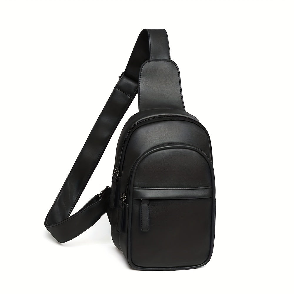 1pc Trendy Sling Bag For Men, Sport Chest Bag, Casual Crossbody Bag For Hanging Out & Daily Commute, Leisure Travel Bag
