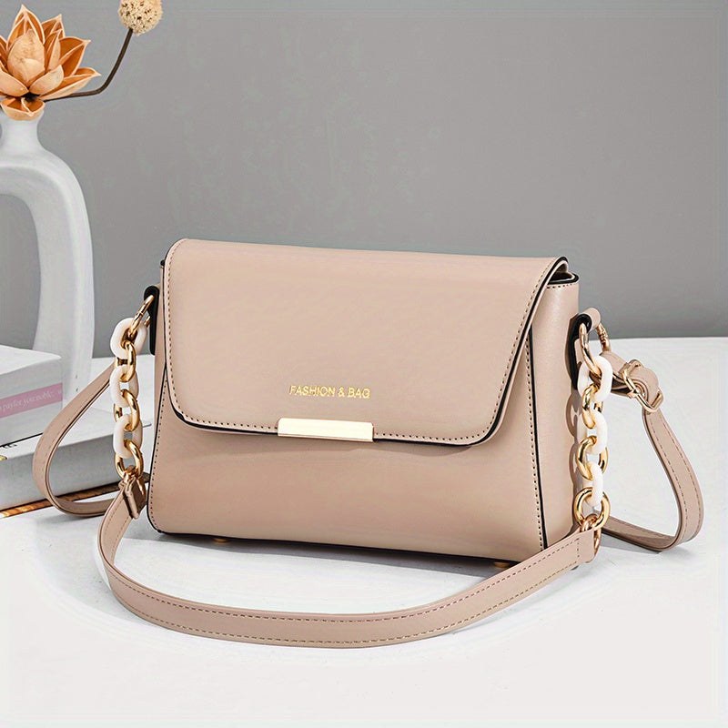 2023 New Women'S Crossbody Bag - Stylish White with Golden-Tone Hardware, Adjustable Strap, Zipper Closure, Perfect for Everyday Use, Everyday Crossbody | Minimalist Design | Durable Zipper Closure, Small Crossbody Bag
