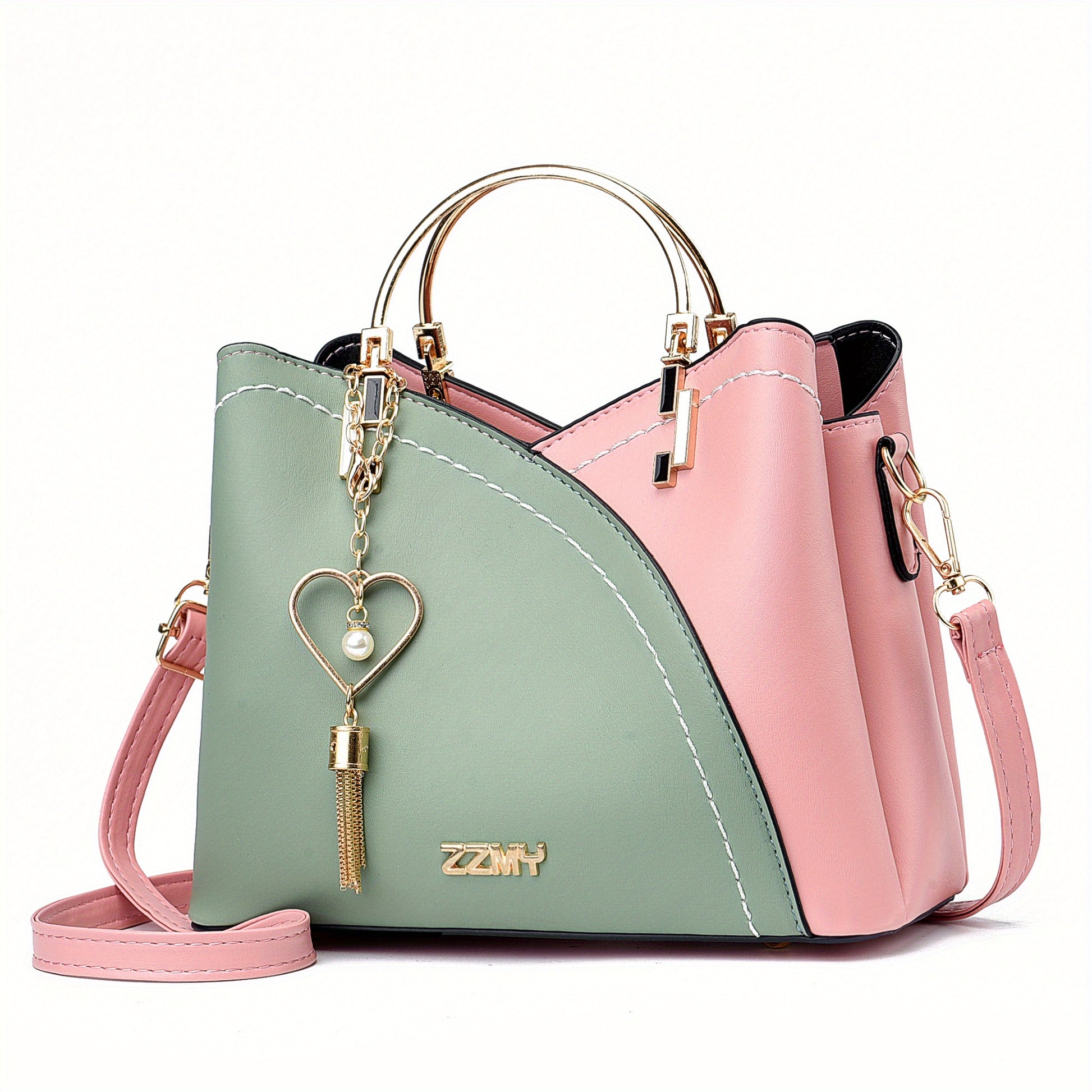2025 New Fashion Color Block Small Size Women's Shoulder Bag Crossbody Handbag