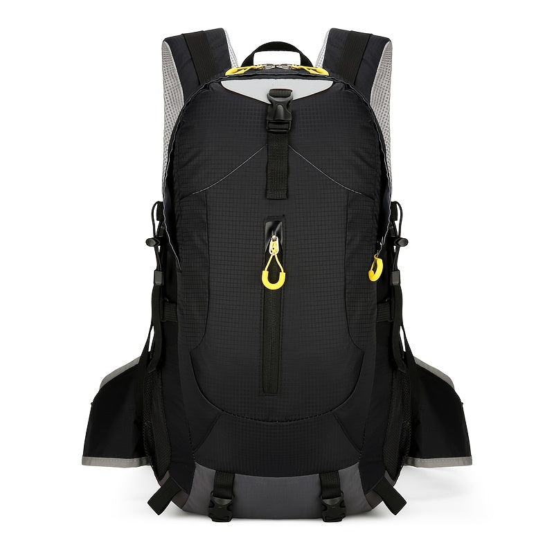 2025 New Arrival Large Capacity Lightweight Hiking Backpack for Men & Women - Durable Softshell Travel Backpack with Adjustable Chest Straps, Multiple Pockets & Ergonomic Design for Outdoor Camping, Business Trips (Yellow), Sleek Design | Breathable Mesh
