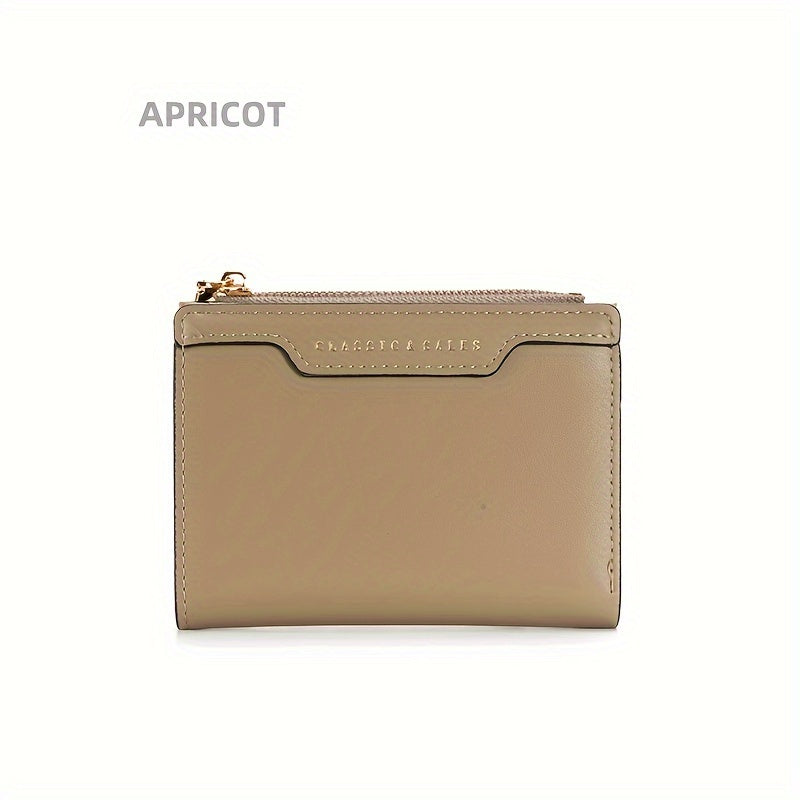 2024 Chic Women's Slim Wallet with Zipper - Multi-Functional, Ultra-Thin Card Holder in Multiple Colors