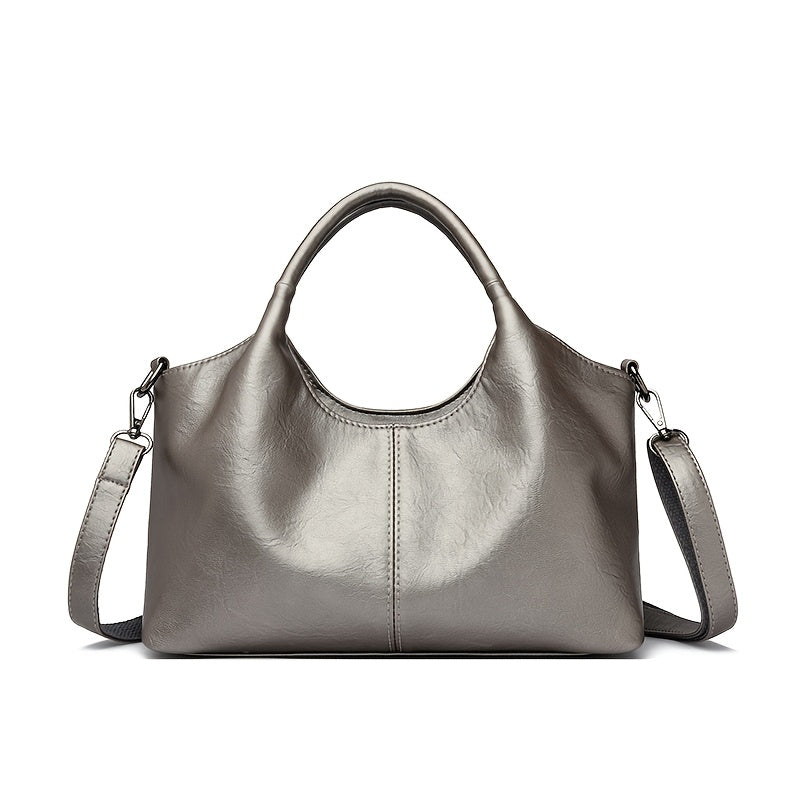 2025 Trendy Handbag, Fashionable Women's Shoulder Bag, Gift for Mom, Casual Crossbody Bag, Versatile Shopping Bag with Zip Closure, Synthetic Material Lining, Adjustable Strap, Edgeless Decoration, Multiple Colors Available
